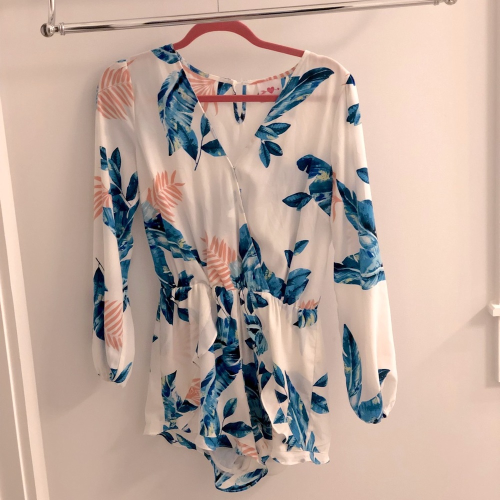 Buddy love - tropical romper